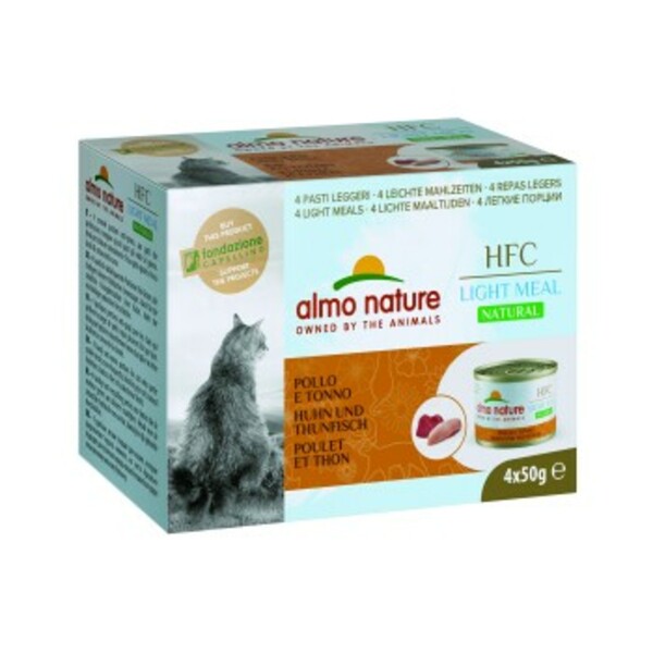 Bild 1 von Almo nature HFC Natural Light Meal 4x50 g Thunfisch & Huhn