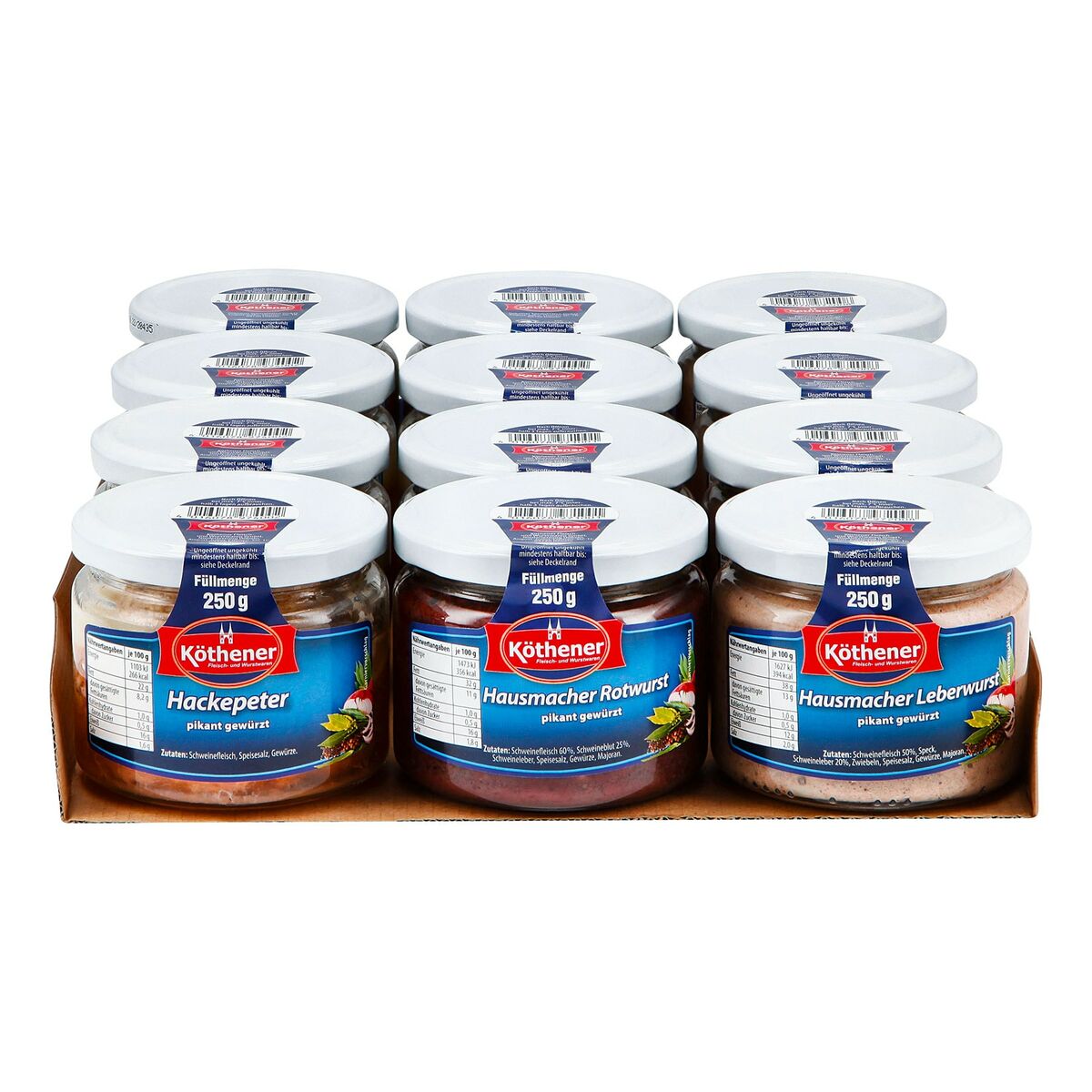 Bild 1 von Köthener Wurstkonserven 250 g, verschiedene Sorten, 12er Pack