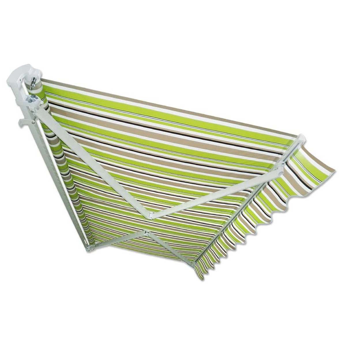 Bild 1 von B-Ware-Gelenkarm-Markise 4,0 x 2,5 m grün-braun