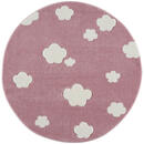 Bild 1 von XXXLutz Kinderteppich 133/133 cm rosa , SKY Cloud , Textil , Wolken , 133x133 cm , Velours, Heatset , für Fußbodenheizung geeignet, in verschiedenen Größen erhältlich, antistatisch, pflegeleicht