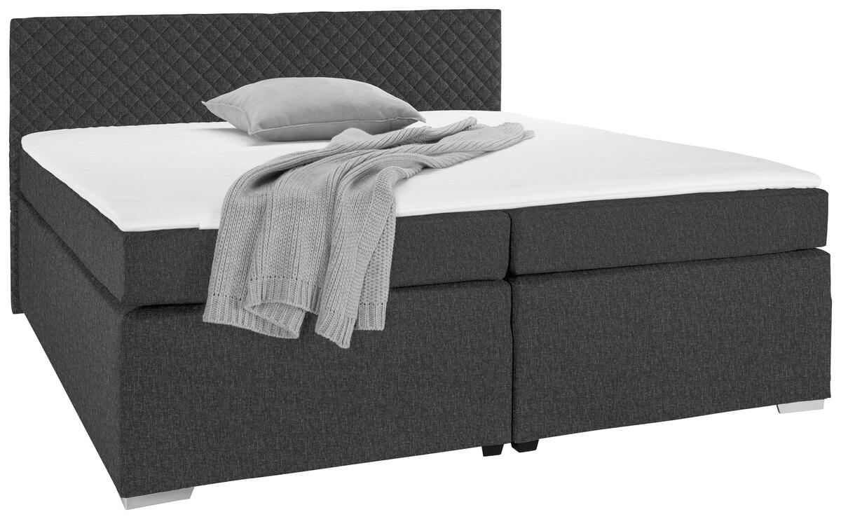 Bild 1 von Boxspringbett Mali New Grau ca. 160x200cm, Grau