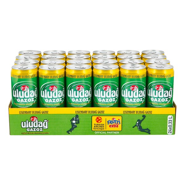 Bild 1 von Uludag Gazoz Limonade 0,33 Liter Dose, 24er Pack