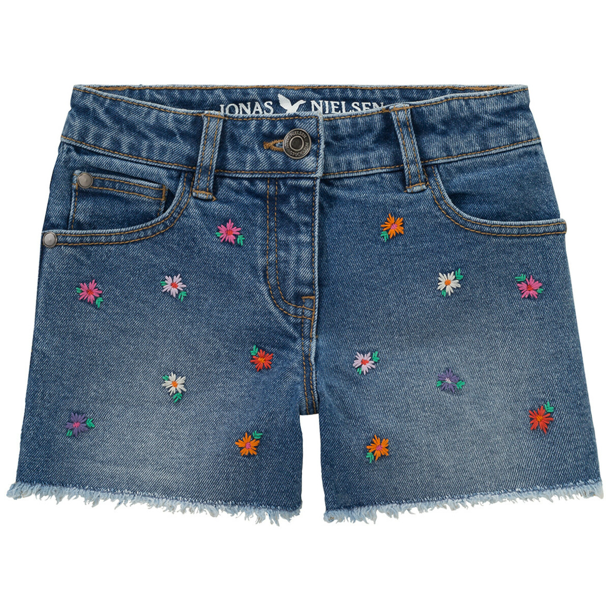Bild 1 von Mädchen Jeansshorts mit Stickerei BLAU