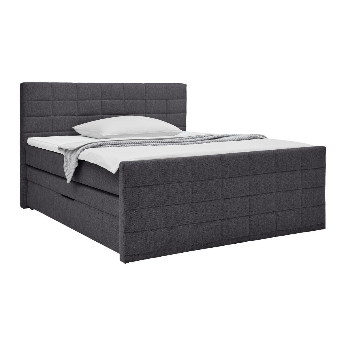 Bild 1 von Boxspringbett Damon Schwarz ca. 160x200cm, Schwarz