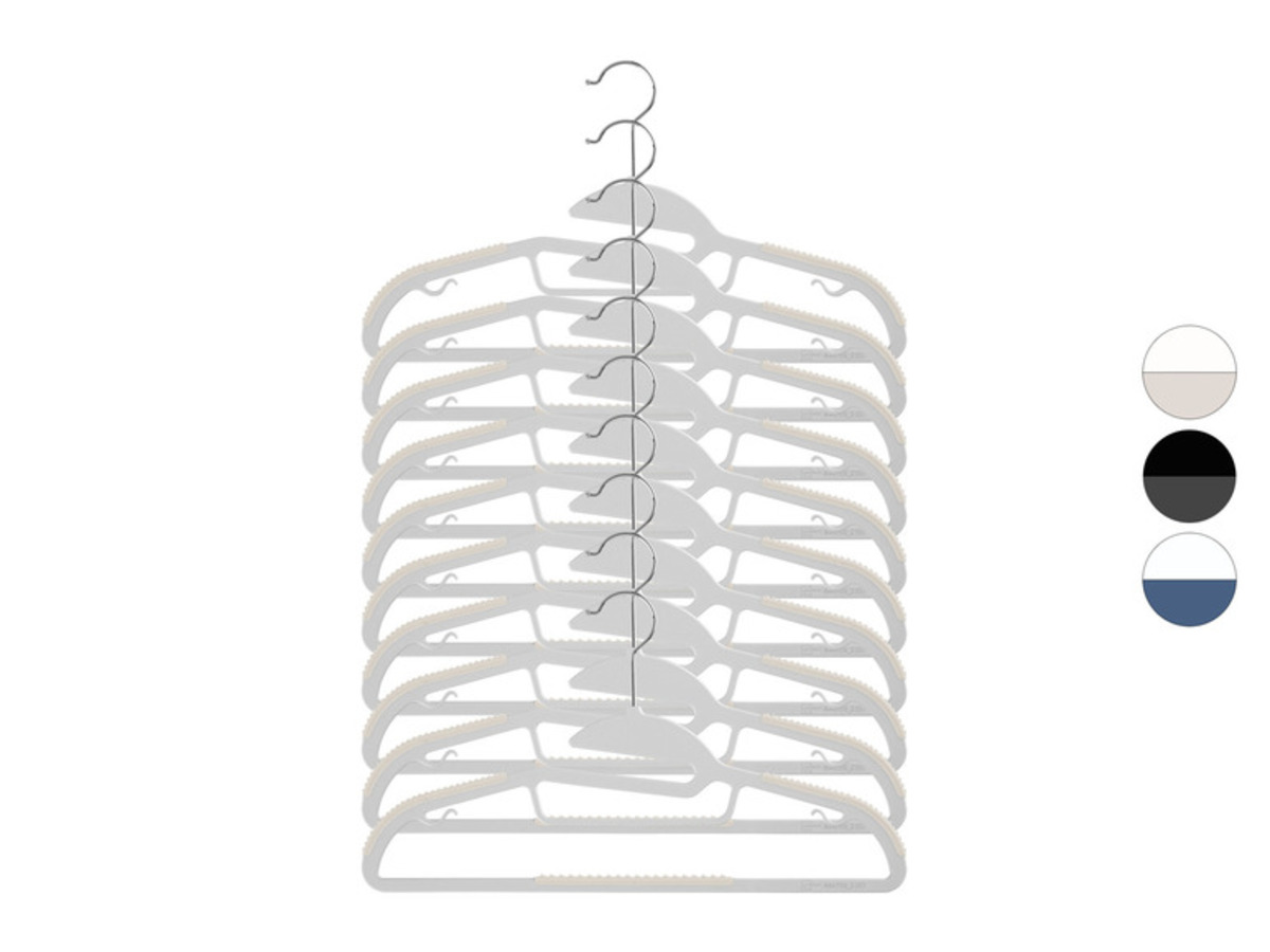 Bild 1 von LIVARNO home Spezial-Kleiderbügel, 10 Stück, mit Antirutsch-Elementen