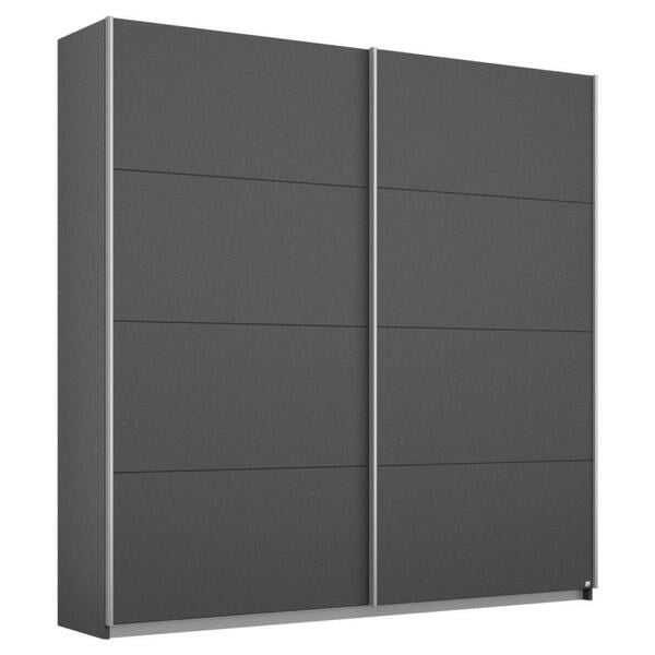 Bild 1 von MID.YOU Schwebetürenschrank 2-türig dunkelgrau , Belluno 181 CM Grau-Metallic , Holzwerkstoff , 181x210x62 cm , bedruckt,Nachbildung , 000380067405