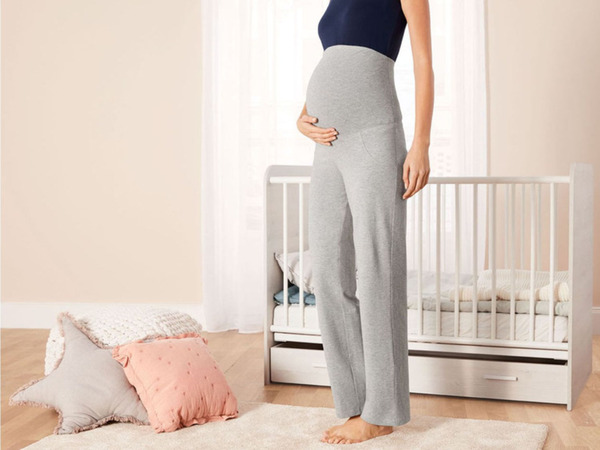 Bild 2 von esmara® Umstands-Relaxhose Damen, mit Umschlagbund