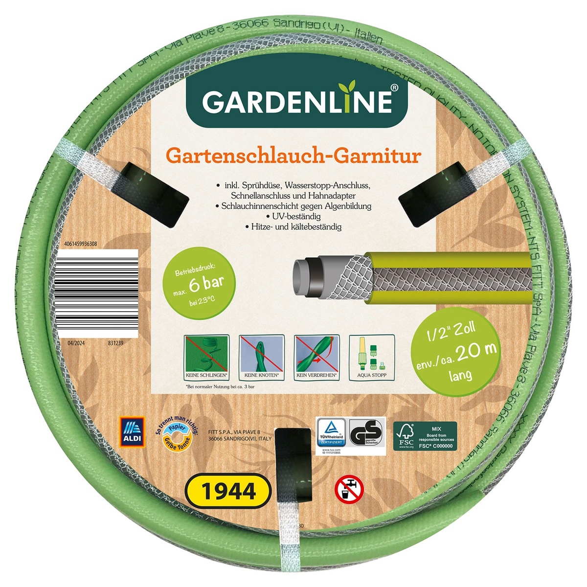 Bild 1 von GARDENLINE Gartenschlauch-Garnitur