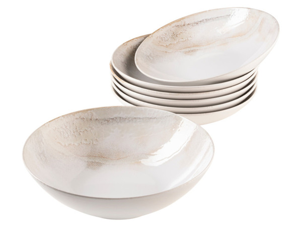 MÄSER Ossia 7-teiliges Schüssel-Set Aus Steinzeug (blau) - Spülmaschinenfest Für Salat, Suppe & Mehr
