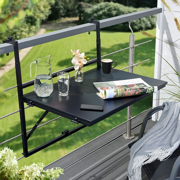 Bild 4 von BELAVI Balkontisch mit Wäscheleine