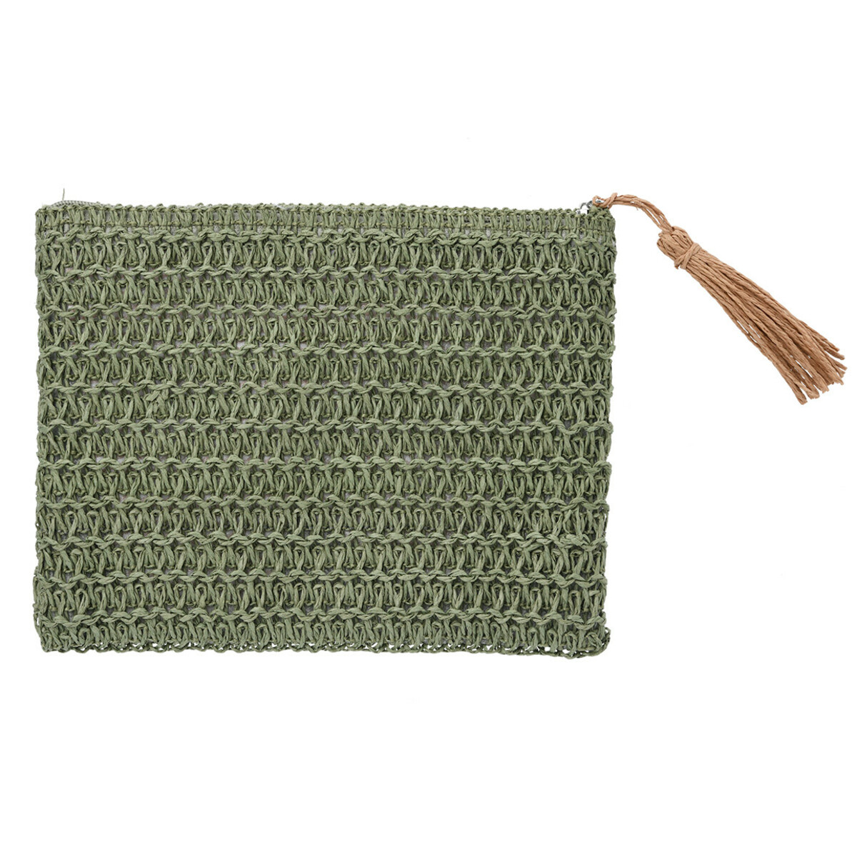 Bild 1 von Damen Kosmetiktasche aus Papier OLIV / NATUR