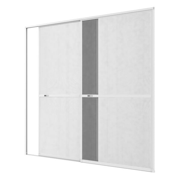 Bild 1 von Insektenschutz-Alu-Doppelschiebetür Comfort, 240 x 240 cm, weiß