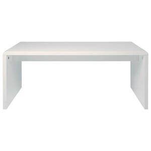 Kare-Design Schreibtisch weiß , White Club , 85x76x180 cm , lackiert,Nachbildung , 001838047801