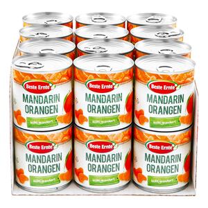 Beste Ernte Mandarin-Orangen leicht gezuckert 175 g, 24er Pack