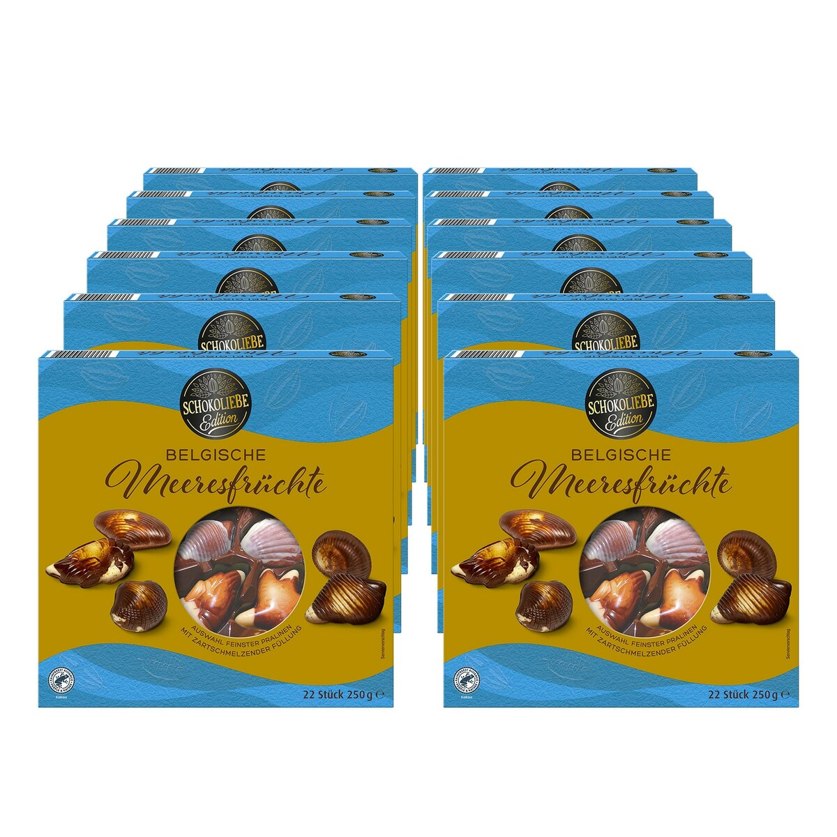 Bild 1 von Schokoliebe Belgische Meeresfrüchte 250 g, 12er Pack