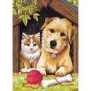 Bild 1 von Malen nach Zahlen Gute Freunde -Katze und Hund