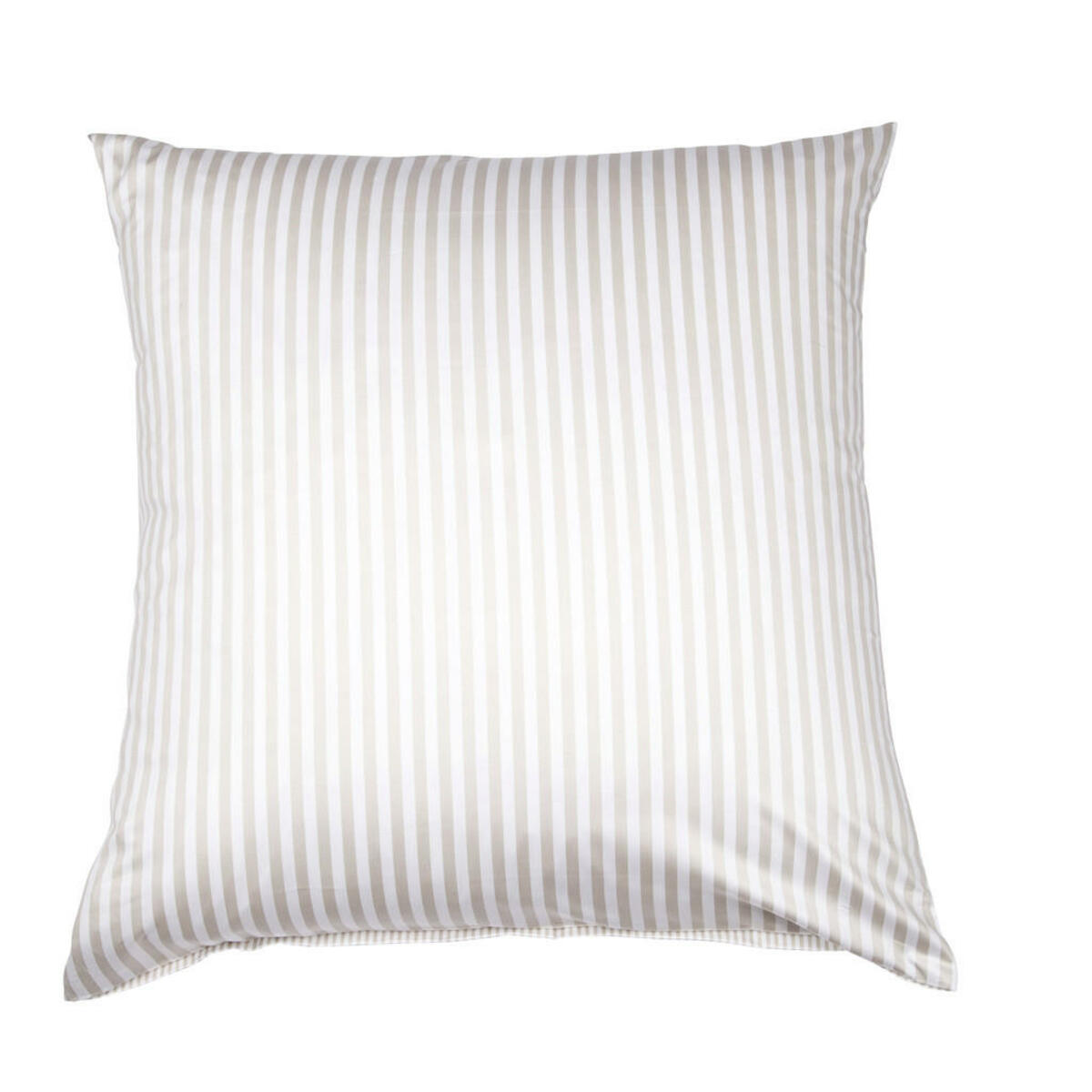 Bild 1 von Janine Kissenhülle Giorgio, Natur, Textil, Streifen, 80x80 cm, Textiles Vertrauen - Oeko-Tex®, Wendekissen, Wohntextilien, Kissen, Kissenbezüge