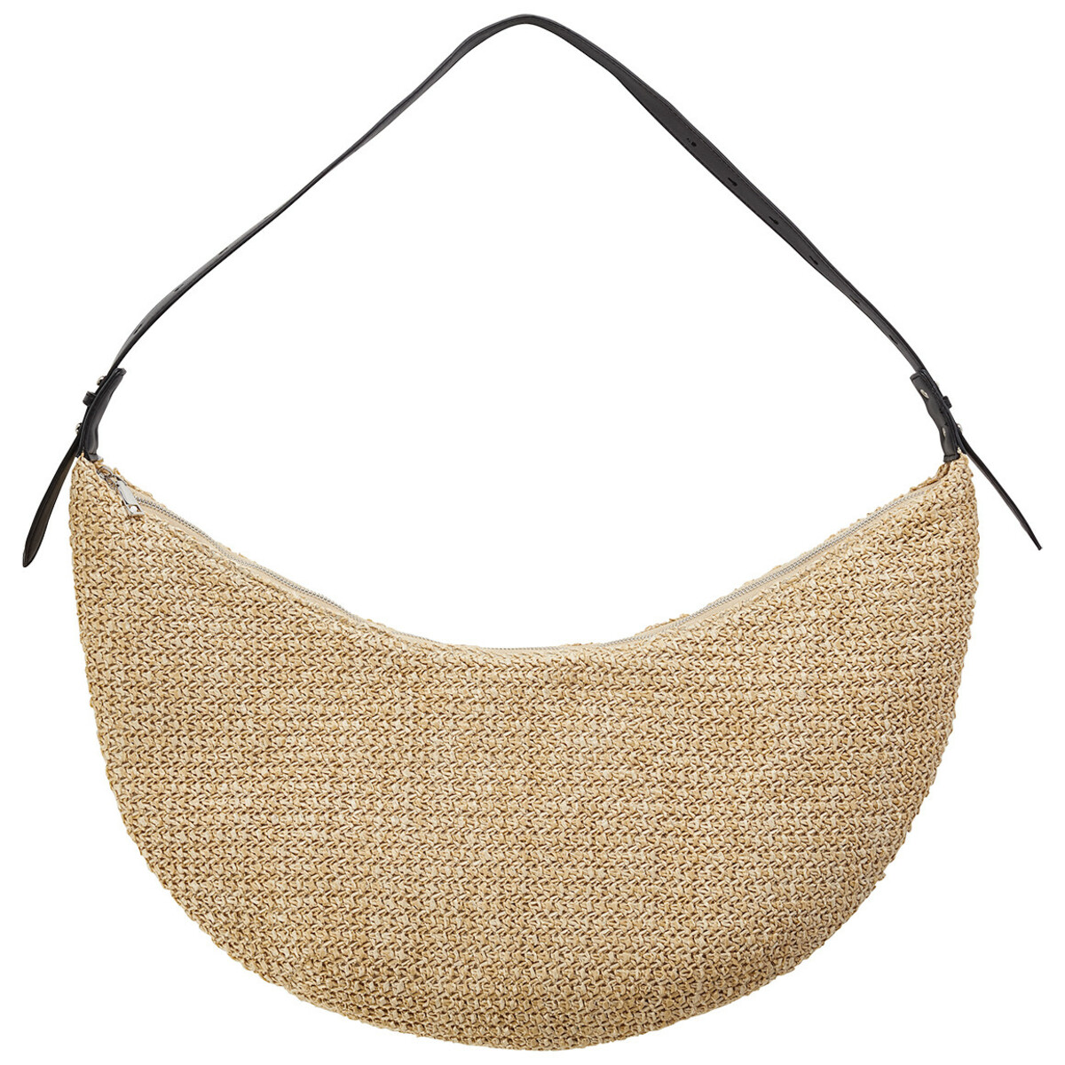 Bild 1 von Schultertasche in Stroh-Optik NATUR / SCHWARZ