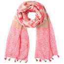 Bild 1 von Damen Tuch mit Muster PINK / WEISS