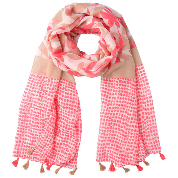 Bild 1 von Damen Tuch mit Muster PINK / WEISS