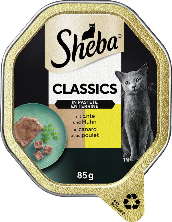 Bild 1 von Sheba Classics mit Ente und Huhn in Pastete 85g