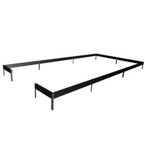 Tisch für Gewächshaus 'Qube 68' schwarz 244 x 64 x 9 cm
