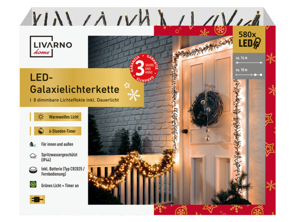 Bild 1 von LIVARNO home Galaxielichterkette, mit 580 LEDs