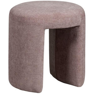 Carryhome Hocker, Rosa, Textil, oval, 45x47x45 cm, Wohnzimmer, Hocker, Sitzhocker