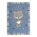 Bild 1 von Ben'n'jen Kinderteppich 80/150 cm blau , Teddy , Textil , Bär , 80x150 cm , strapazierfähig, leicht zusammenrollbar , 007759032654