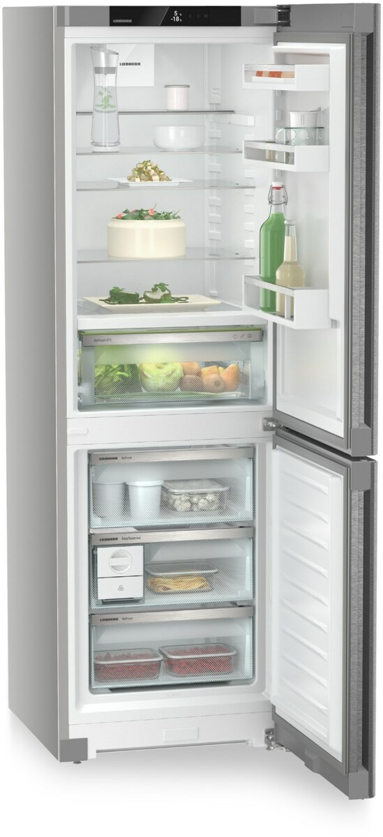 Bild 1 von CBNsda 5223-22 Kühl-/Gefrierkombination silber / A