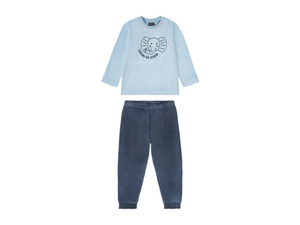 lupilu® Kleinkinder Jungen Pyjama Nicki, aus weicher Nicki-Qualität