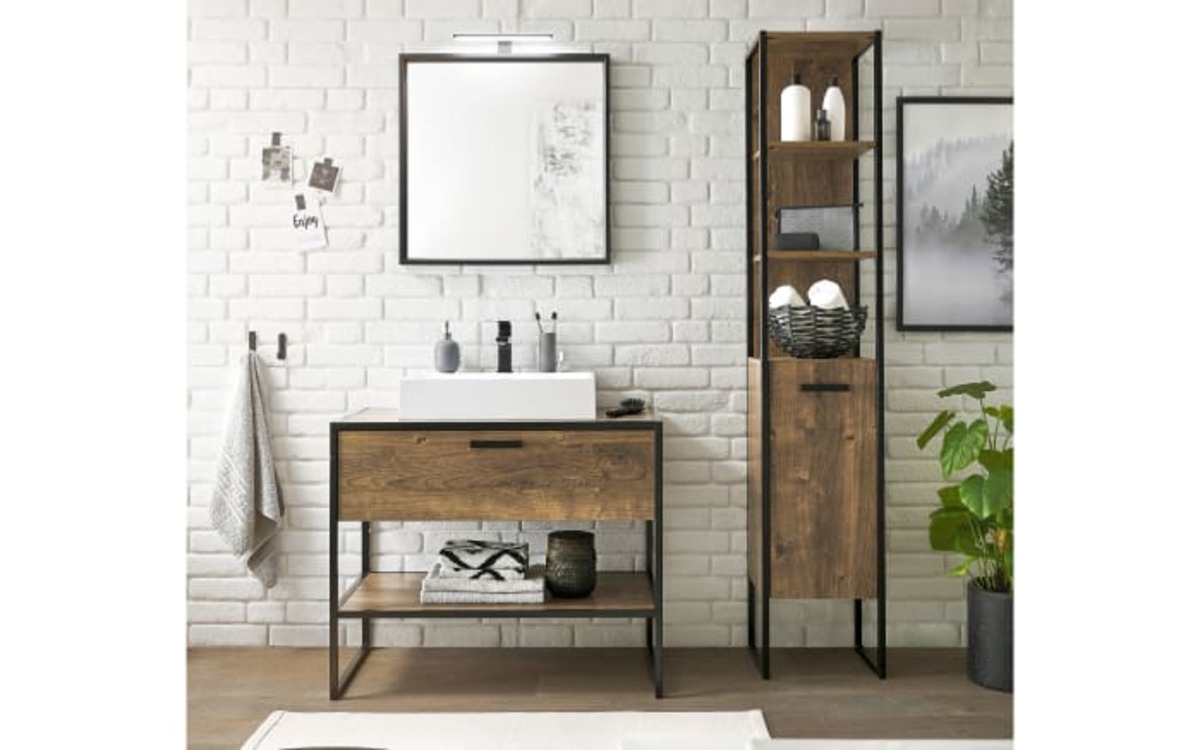 Bild 4 von Vito - Spiegel Spell, schwarz, 65 x 65 cm, inkl. Aufsatzleuchte