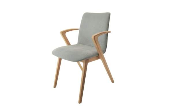 Bild 2 von VENJAKOB - Sessel Kate, Massivholz/hellblau