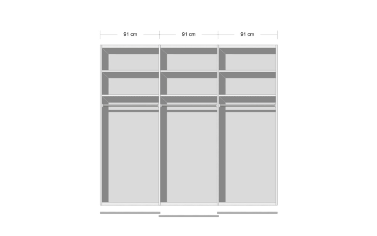Bild 2 von Staud - Schwebetürenschrank Studioline, vulkan, 280 x 222 cm