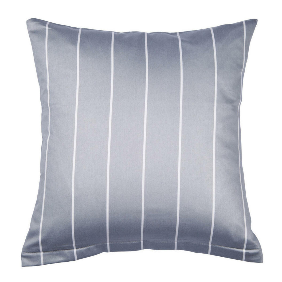 Bild 1 von Janine Kissenhülle Giulietta, Weiß, Platin, Textil, Karo, 80x80 cm, bügelfrei, Wohntextilien, Kissen, Kissenbezüge