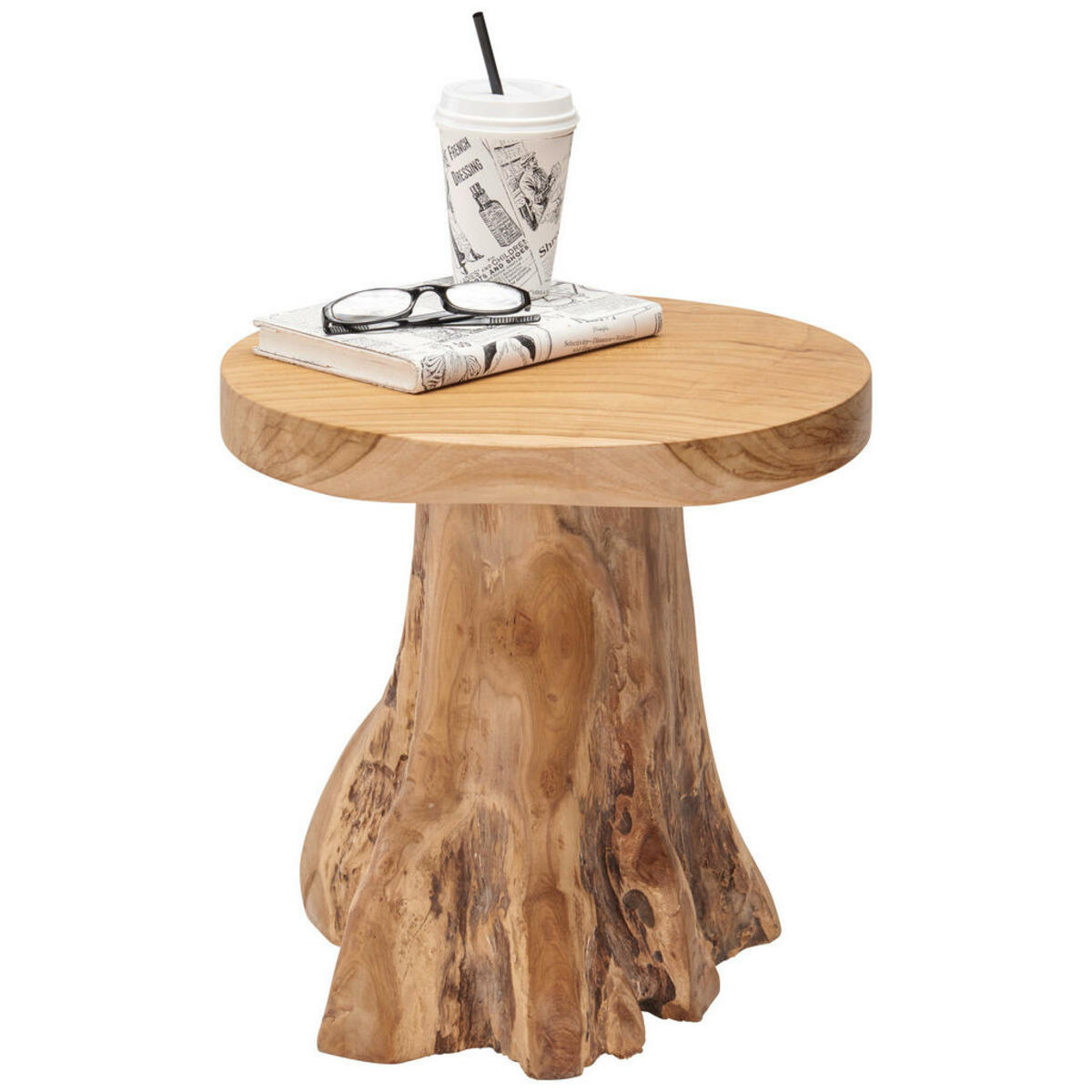 Bild 1 von Landscape Beistelltisch teakholz massiv freiform naturfarben , Borneo , Holz , 35x40x35 cm , Natur,Echtholz , 000050001102