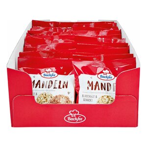 Backfee Mandeln gehackt 100 g, 25er Pack