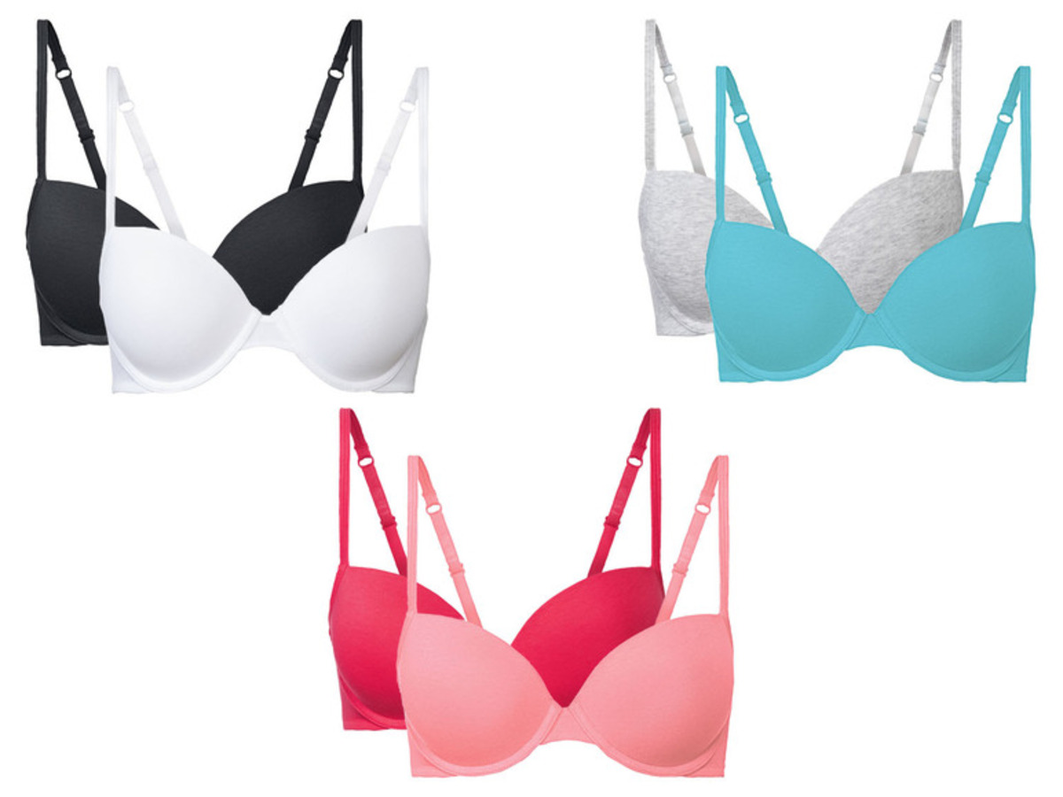 Bild 1 von esmara® Bügel BHs Damen, 2 Stück, mit gepaddeten Cups
