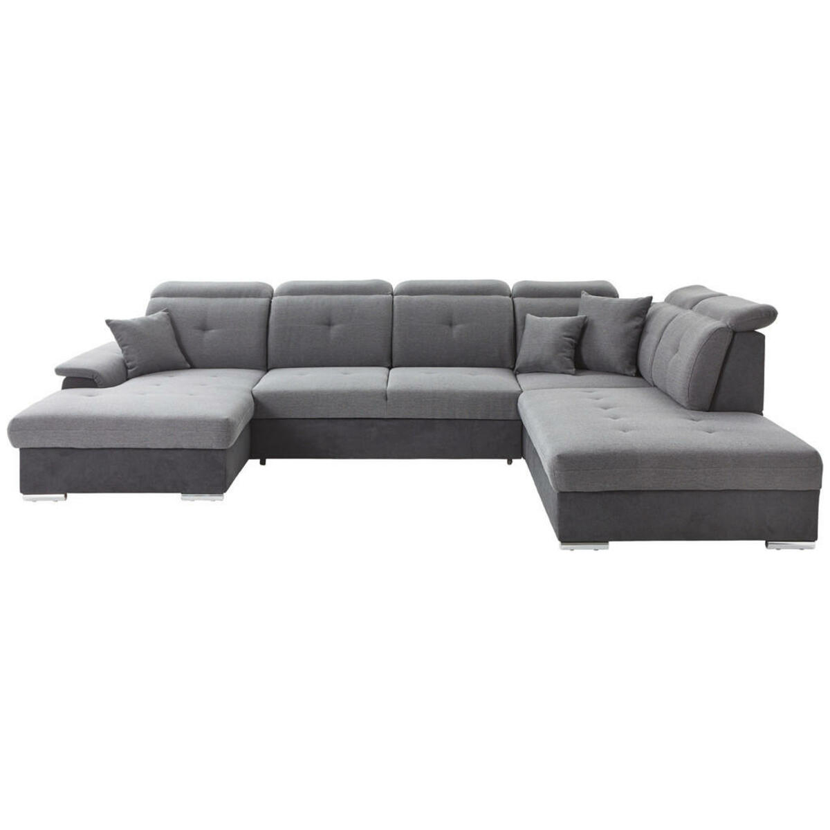 Bild 1 von Cantus Wohnlandschaft grau, dunkelgrau webstoff , Barcelona -Exklusiv- , Textil , lackiert,Webstoff , Stoffauswahl , 000812006402