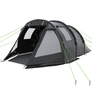 Bild 1 von Outsunny Tunnelzelt für 4 Personen, Campingzelt mit Zwei Räumen, Gruppenzelt mit UV-Schutz, mit Tragetasche, 2000 mm Wassersäule, Schwarz