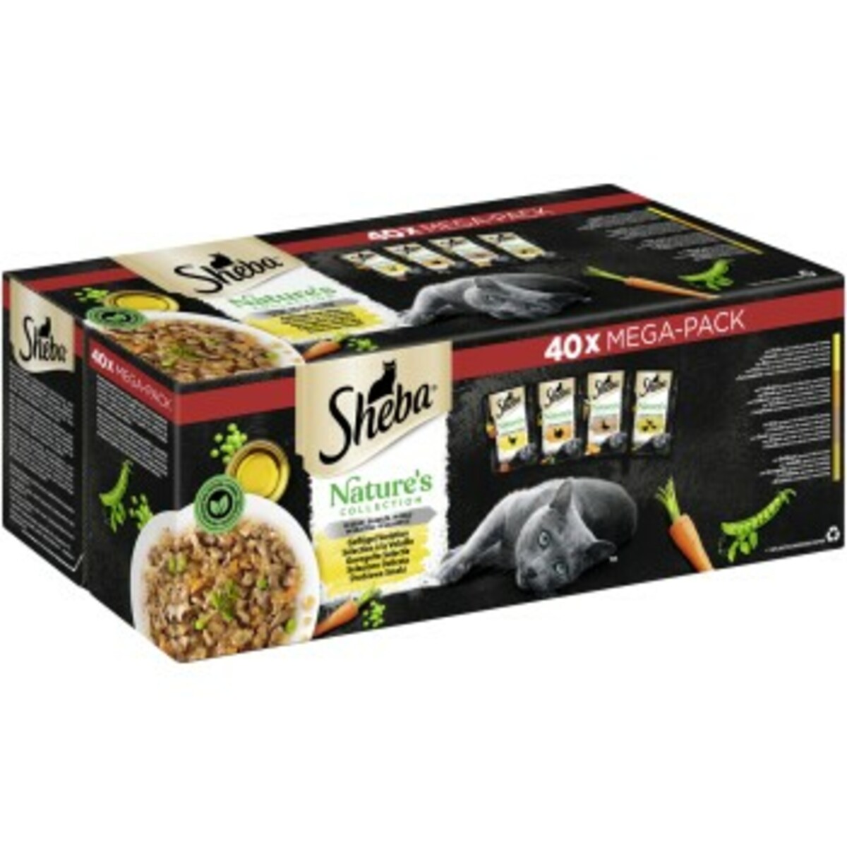 Bild 1 von Sheba Mega-Pack Nature's Collection in Gelee Geflügel Variation 40 x 85g