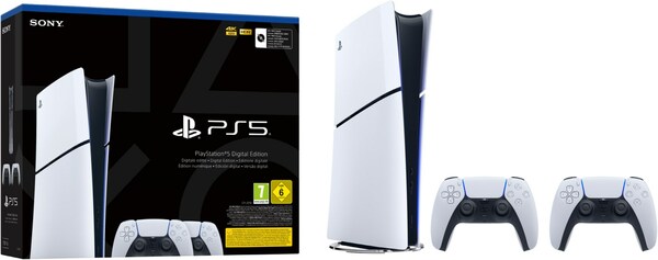 Bild 1 von PlayStation 5 Slim Digital Edition inkl. 2 DualSense Wireless Controller