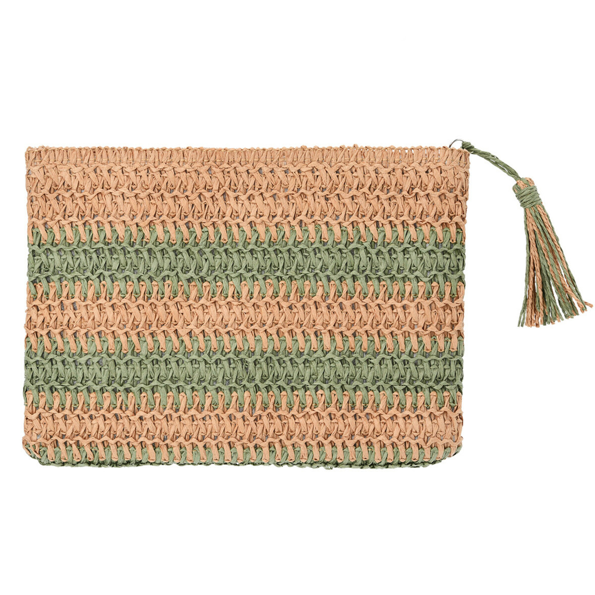 Bild 1 von Damen Kosmetiktasche aus Papier NATUR / OLIV