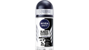 NIVEA MEN Deo Roll-On Invisible for Black & White Original Anti-Transpirant