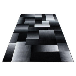 Novel Webteppich 120/170 cm schwarz , Miami , Textil , Karo , 120x170 cm , Heatset,Heatset , für Fußbodenheizung geeignet, schmutzabweisend, für Hausstauballergiker geeignet, lichtunempfindlich, a