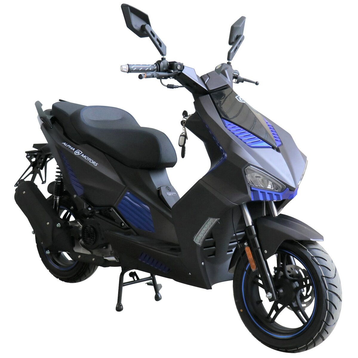 Bild 1 von Alpha Motors Motorroller Shark 50 ccm 45 kmh EURO 5 mattschwarz