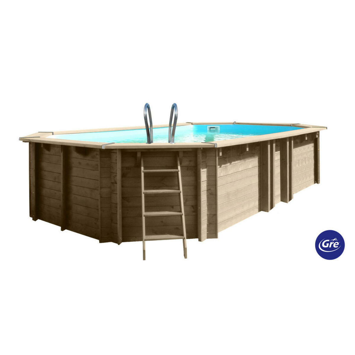 Bild 1 von Gre Pool-Set 2024, Kiefer, Holz, Kiefer, 472x146x672 cm, Freizeit, Pools und Wasserspaß, Pools, Aufstellpools