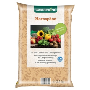 GARDENLINE Pasteurisierte Hornspäne 2,5 kg