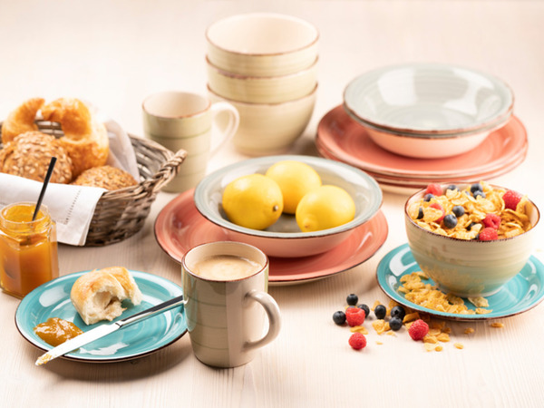 Bild 2 von MÄSER Serie Lumaca, Tafelservice 12-tlg, Keramik Geschirr-Set für 6 Personen