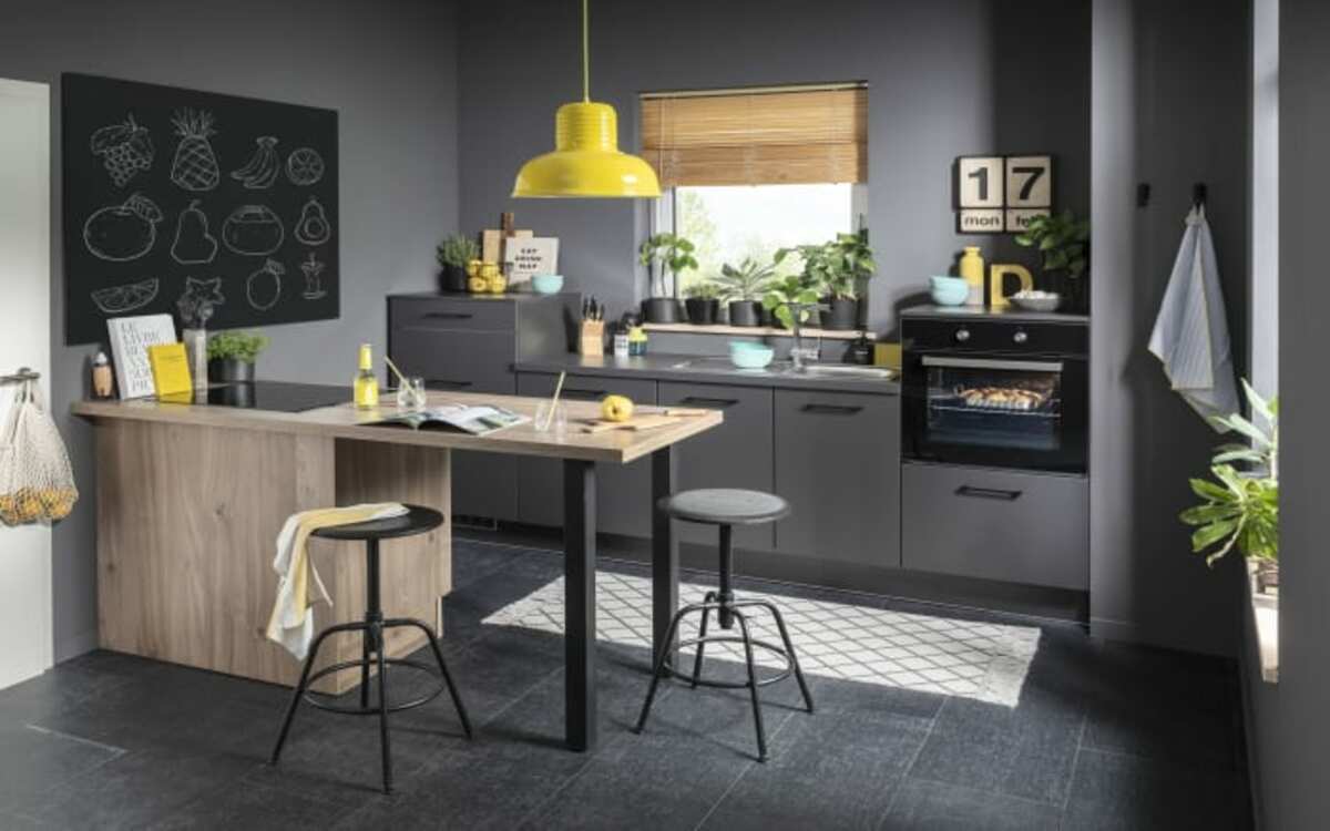 Bild 1 von Impuls - Einbauküche IP 3150/IP 2200, graphit, inkl. Elektrogeräte